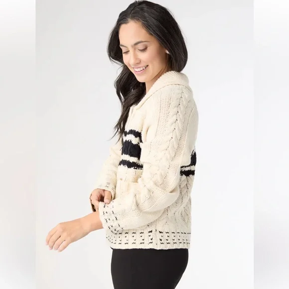 Coco + Carmen Romilly Collared Zip Front Cardigan - whipstitch cardigan - Picture 4 of 9